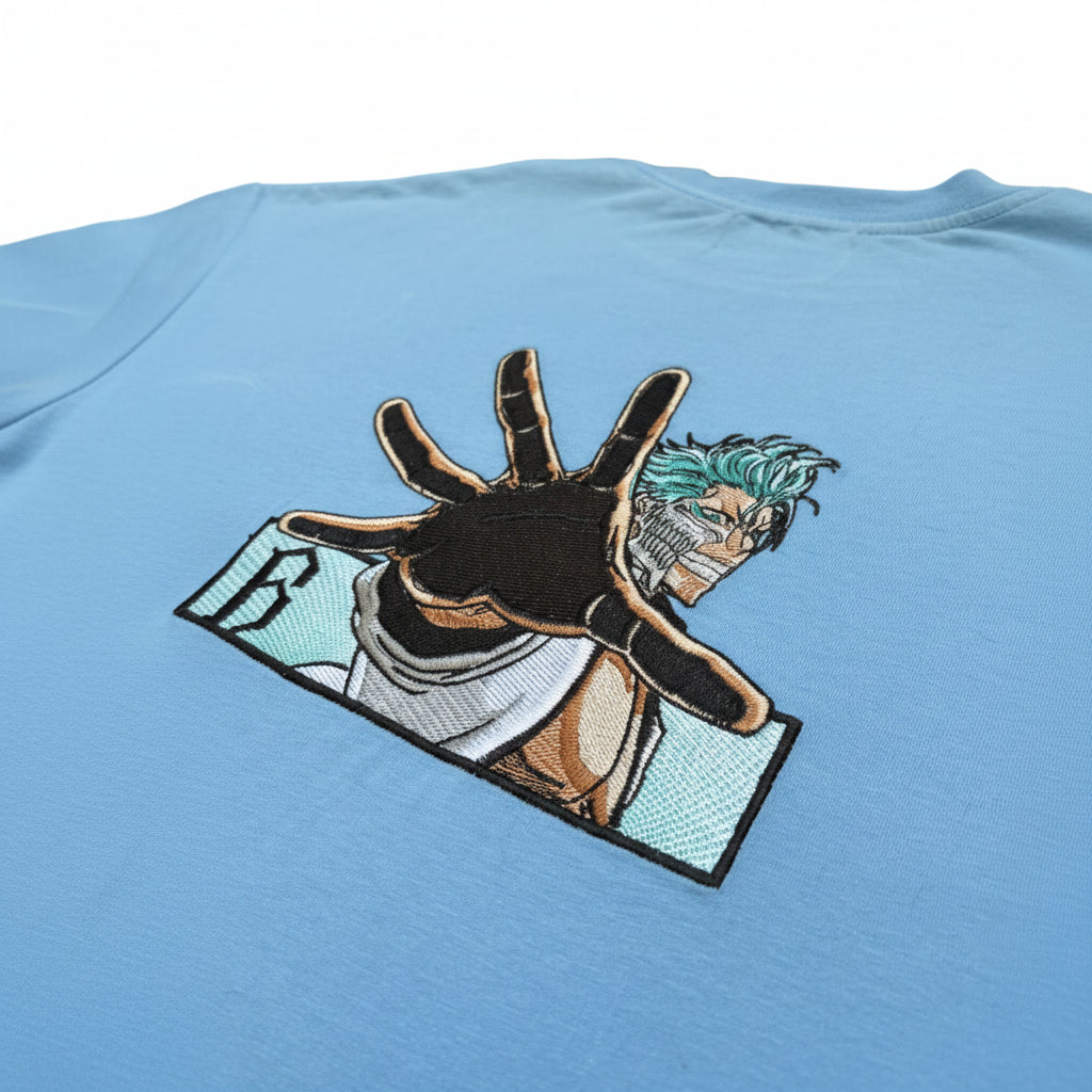 Polera Oversize grimmjow n°6 Bleach